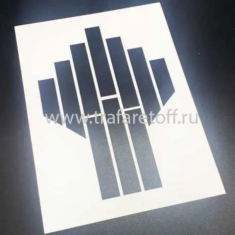 Пластиковый трафарет